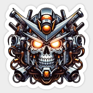 Biomech Skull S01 D41 Sticker